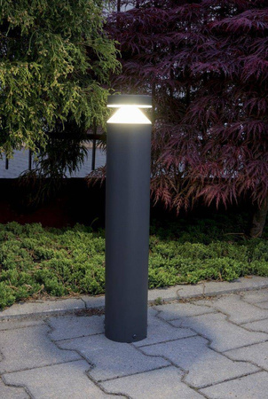Su-ma lampa stojąca zewnętrzna LED Delta 6W 440lm 4000K popielata 50cm IP44 DL-500