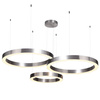 Step Into Design żyrandol  / lampa wisząca LED Circle 85W 8075lm 3000K (+pilot) nikiel 40+60+60cm ST-8848-40+60+60 nickel