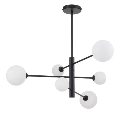 Light Prestige żyrandol / lampa wisząca Dorado 6 6xG9 czarno/biała LP-002/6P BK