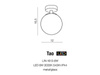 Azzardo plafon LED Tao 6W 540lm 3000K biały/chrom AZ2069