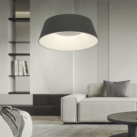 Aviano Lighting lampa wisząca LED Sella ściemnialna 25W 3000lm 3000-4500-6000K antracyt 6222-0150