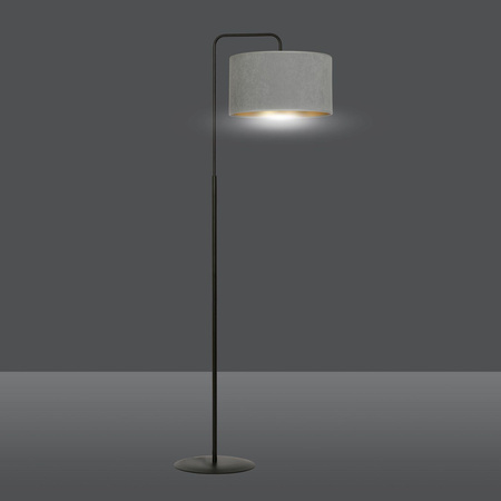 Emibig lampa podłogowa Hilde Lp1 E27 szaro/czarna 150cm 1050/LP1