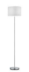 Trio lampa podłogowa Hotel E27 biały/nikiel 160cm 401100101