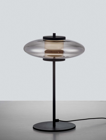 Luces Exclusivas lampa stołowa LED Huacaraje ściemnialna Ø 26 cm 8W 221lm 3000K IP20 czarna LE44831