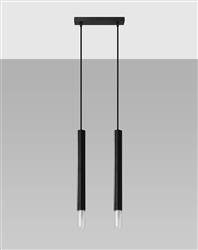 Sollux lampa wisząca Wezyr 2 2xG9 czarna SL.0961