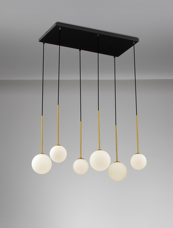 Luces Exclusivas lampa wisząca LED Chao G9 6x5W IP20 czarno/złota LE44268