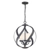 Quintiesse lampa wisząca zewnętrzna Blacksmith 3xE14 czarna IP44 QN-BLACKSMITH-3P-OBK