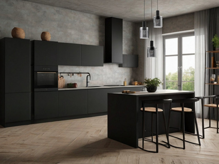 Luces Exclusivas lampa wisząca LED Oran Ø 45 cm E27 3x12W IP20 czarna LE44244