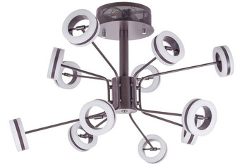 Italux żyrandol / plafon LED Metis 12x(4.8W 333lm 3000K) 57.6W 4000lm brązowy AX16002-12A COFFEE