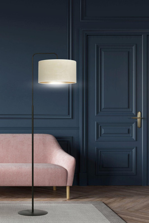 Emibig lampa podłogowa Hilde Lp1 E27 biało/czarna 150cm 1052/LP1