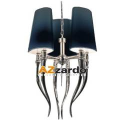 Azzardo żyrandol / lampa wisząca Diablo 6xE14 czarna/chrom AZ1345