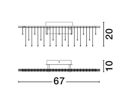 Luces Exclusivas kinkiet LED Huaraz ściemnialny 11W 892lm 3000K IP20 czarny LE44449