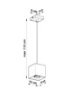 Sollux lampa wisząca Quad 1 GU10 czarna SL.0060
