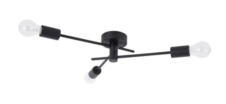 Luces Exclusivas plafon Socopo 3xE27 czarny LE42175