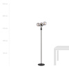 Emibig lampa stojąca Nova LP3  3xE14 czarno/dymiona 173cm 1140/LP3