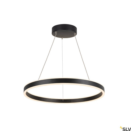 SLV lampa wisząca LED One 60 25W 820lm 3000/4000K 130° ściemnialna czarna Ø60cm 1004761