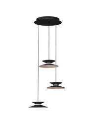 Luces Exclusivas lampa wisząca LED Guanay ściemnialna Ø 42 cm 14W 280lm 3000K IP20 czarno/złota LE44742