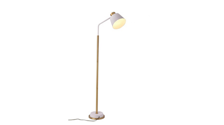 Lumina Deco lampa podłogowa Ardini E27 złoto/biała 157cm LDF 5525 (WT+GD)