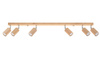 Sollux plafon (reflektorki) Berg 6 6xGU10 drewniany SL.1043