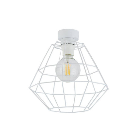 TK Lighting plafon Diamond E27 biały 6210
