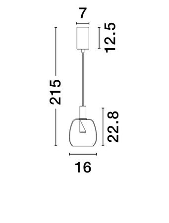 Luces Exclusivas lampa wisząca LED Iquitos Ø 16 cm 7W 192lm 3000K IP20 złota LE44845