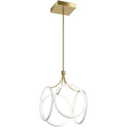 Quintiesse lampa wisząca LED Ciri 45W 2739lm 3000K biało/złota QN-CIRI-P-WH