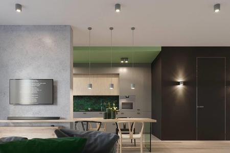 Sollux kinkiet techniczny Orbis 1 G9 szary SL.0049