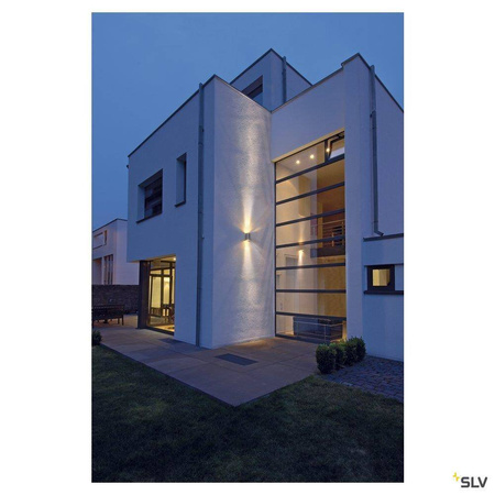 SLV kinkiet zewnętrzny Rox 2xGU10 aluminiowy IP44 1000334