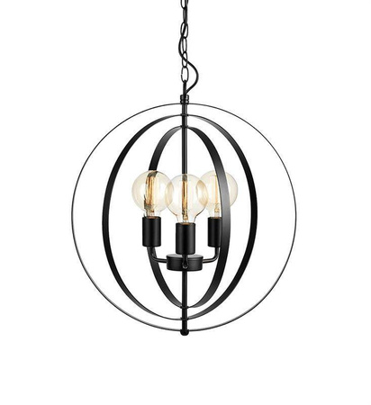Markslojd żyrandol / lampa wisząca Orbit 3xE27 czarna 107942