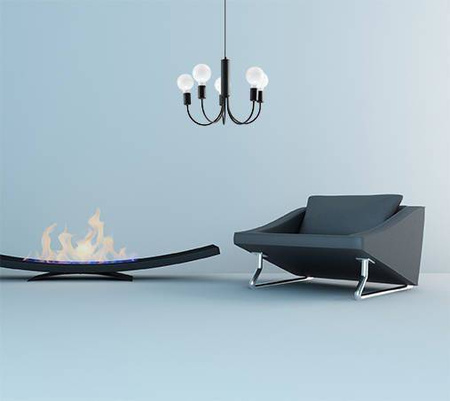 Sollux żyrandol / lampa wisząca Piccolo 5 5xE27 czarna SL.0855