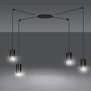 Emibig lampa wisząca Traker 4 4xGU10 czarna 524/4