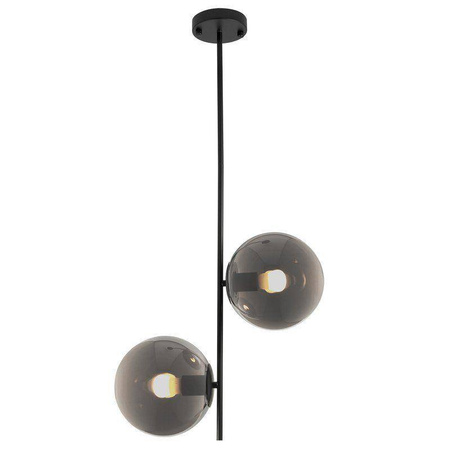 Step Into Design lampa wisząca Venus 2 2xE27 czarno/dymiona ST-5025-2 SMOKE