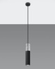 Sollux lampa wisząca Borgio 1 GU10 czarno/betonowa SL.0650