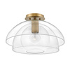Quintiesse lampa wisząca Lotus E27 mosiężna QN-LOTUS-P-HBR