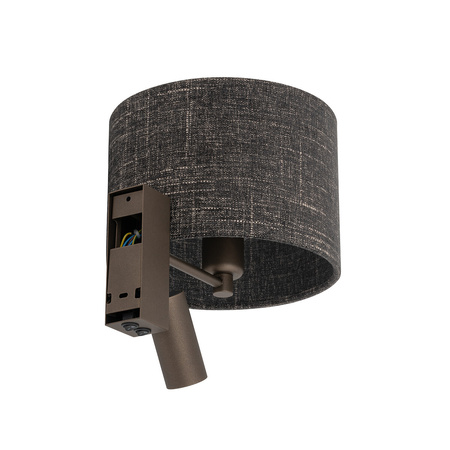 Nowodvorski kinkiet Amarela A E27 1x10W + GU10 1x10W czarno/brązowy 11661