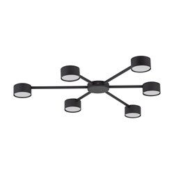 TK Lighting plafon Avia 6xGX53 czarny 4692