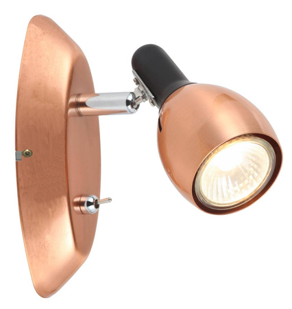Candellux kinkiet (reflektorek) Cross GU10 miedziany 91-32768