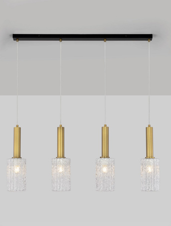 Luces Exclusivas lampa wisząca LED Oroya E27 4x12W IP20 złota LE44338