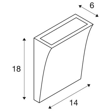 SLV kinkiet zewnętrzny LED Delwa Wide 10W 910lm 3000K antracytowy IP44 1000342