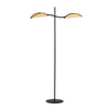 Emibig lampa stojąca Lotus LP2 2xE14 czarno/naturalna 150cm 1108/LP2
