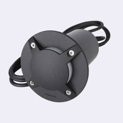 Norlys oczko chodnikowe okrąg Rena Cover GU10 (załączono 5,5W 375lm 3000K) czarne IP68 1631BL