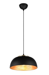 RL lampa wisząca Punch E27 czarno/złota R30811932