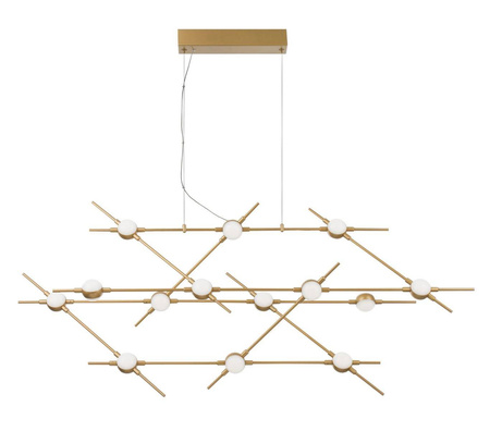 Luces Exclusivas żyrandol / lampa wisząca LED Azul 14x(2,4W 168lm 3000K) 34W 2352lm złota LE41327