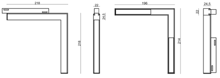 Loonari lampa szynowa magnetyczna równoległa LED Stripe C 24W 1150lm 3000K czarna 893456