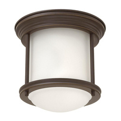 Quintiesse plafon łazienkowy Hadrian E27 brązowy IP44 QN-HADRIAN-MINI-F-OZ-OPAL