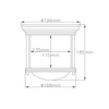Quintiesse plafon łazienkowy Hadrian E27 brązowy IP44 QN-HADRIAN-MINI-F-OZ-OPAL