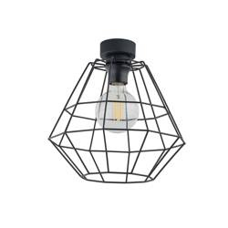 TK Lighting plafon Diamond E27 czarny 6202
