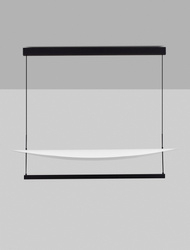 Luces Exclusivas lampa wisząca LED Tiraque ściemnialna 81W 5160lm 2700K IP20 czarna LE44635