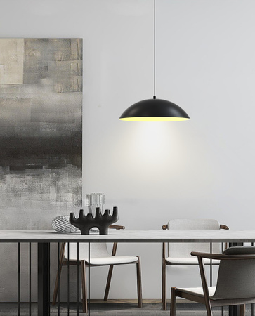 Aviano Lighting lampa wisząca LED Rosskoff ściemnialna 19W 2160lm 3000K czarno/złota 6001-104