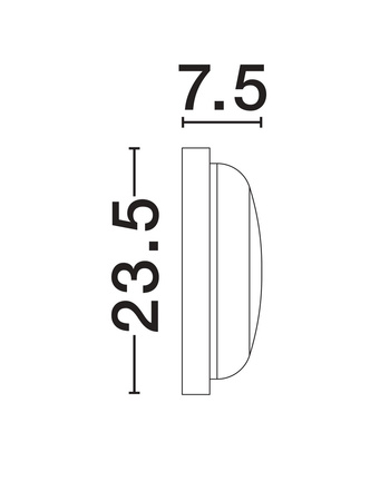Luces Exclusivas lampa sufitowa zewnętrzna LED Celvora Ø 23,5 cm 19W 1636lm 3000K IP65 biała LE75259